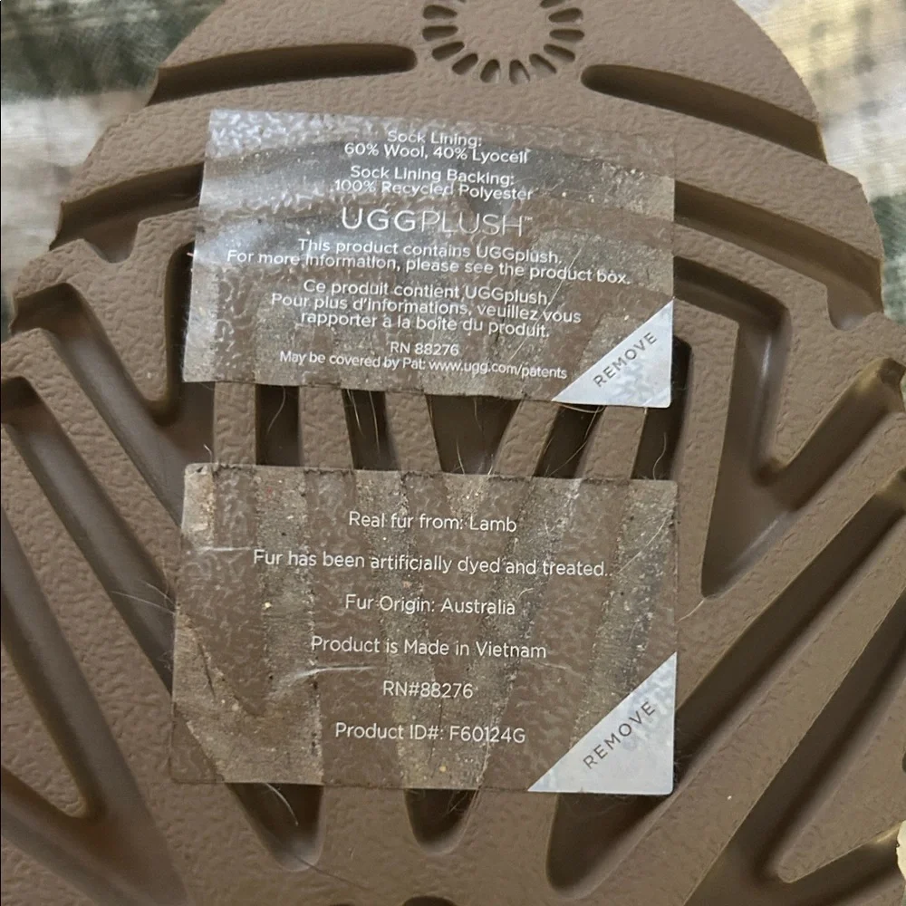 UGG Chestnut Slip-On Faux-Shearling Moccasins - Picture 5 of 8